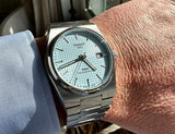 Tissot PRX Powermatic 80 Ice Blue Tiffany Dial Silver Steel Strap Watch for Men - T137.407.11.351.00 Authentic Buy Shop Now
