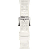 Tissot PRX 40 White Dial White Rubber Strap Watch For Men - T137.410.17.011.00 Authentic Buy Shop Now