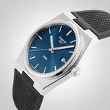 Tissot PRX Blue Dial Black Rubber Strap Watch For Men - T137.410.17.041.00 Authentic Buy Shop Now