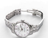 Tissot Chemin Des Tourelles Powermatic 80 Rubies Mother of Pearl Dial Silver Steel Strap Watch For Women - T099.207.11.113.00 Authentic Buy Shop Now