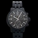 Tissot PRC 200 Chronograph Black Dial Black Steel Strap Watch For Men - T114.417.33.057.00 Authentic Buy Shop Now