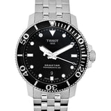 Tissot Seastar 1000 Powermatic 80 Black Dial Silver Steel Strap Watch For Men - T120.407.11.051.00 Authentic Buy Shop Now