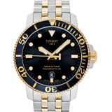 Tissot Seastar 1000 Powermatic 80 Black Dial Two Tone Steel Strap Watch For Men - T120.407.22.051.00 Authentic Buy Shop Now