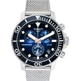 Tissot Seastar 1000 Chronograph Blue Dial Silver Mesh Bracelet Watch For Men - T120.417.11.041.02 Authentic Buy Shop Now
