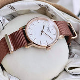 Tissot Everytime Desire White Dial Maroon NATO Strap Watch for Women - T109.210.37.031.00 Authentic Buy Shop Now