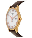Tissot T Classic Tradition Silver Dial Brown Leather Strap Watch For Men - T063.610.36.038.00 Authentic Buy Shop Now