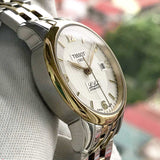 Tissot Le Locle Automatic Small Lady White Dial Two Tone Steel Strap Watch For Women - T41.2.183.34 Authentic Buy Shop Now