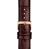 Tissot Carson Premium Chronograph White Dial Brown Leather Strap Watch For Men - T122.417.36.011.00 Authentic Buy Shop Now