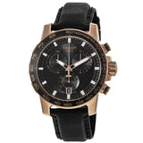 Tissot Supersport Chrono Black Dial Black Leather Strap Watch for Men - T125.617.36.051.00 Authentic Buy Shop Now