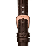 Tissot Carson Automatic White Dial Brown Leather Strap Watch For Women - T085.207.36.011.00 Authentic Buy Shop Now