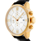 Tissot Des Tourelles Chronograph Silver Dial Brown Leather Strap Watch For Men - T099.427.36.038.00 Authentic Buy Shop Now
