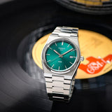 Tissot PRX Green Dial Silver Steel Strap Watch For Men - T137.410.11.091.00 Authentic Buy Shop Now