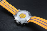 Tissot Quickster Chronograph NBA LA Lakers White Dial Yellow NATO Strap Watch for Men - T095.417.17.037.05 Authentic Buy Shop Now