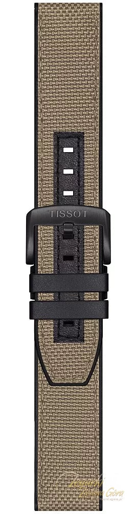 Tissot Supersport Chrono Black Dial Beige Nylon Strap Watch For Men - T125.617.37.051.01 Authentic Buy Shop Now