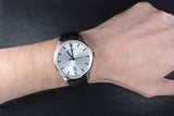 Tissot Chemin Des Tourelles Powermatic 80 Silver Dial Black Leather Strap Watch For Men - T099.407.16.037.00 Authentic Buy Shop Now