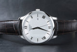 Tissot T Classic Tradition Silver Dial Brown Leather Strap Watch For Men - T063.610.16.038.00 Authentic Buy Shop Now