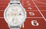 Tommy Hilfiger Claudia White Dial Silver Steel Strap Watch for Women - 1781819 Authentic Buy Shop Now