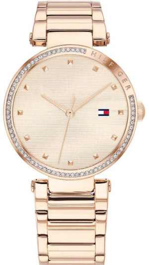 Tommy Hilfiger Lynn Quartz Rose Gold Dial Rose Gold Steel Strap Watch For Women - 1782237 Authentic Buy Shop Now