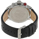 Tommy Hilfiger Trent Multifunction White Dial Black Leather Strap Watch for Men - 1791138 Authentic Buy Shop Now
