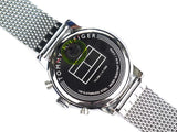 Tommy Hilfiger Jake Quartz White Dial Silver Mesh Bracelet Watch for Men - 1791233 Authentic Buy Shop Now