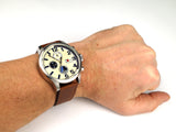 Tommy Hilfiger Jackson Multi-Function Silver Dial Brown Leather Strap Watch for Men - 1791239 Authentic Buy Shop Now