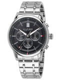 Tommy Hilfiger Kyle Chronograph Grey Dial Silver Steel Strap Watch for Men - 1791632 Authentic Buy Shop Now