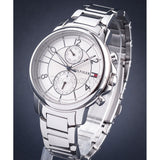 Tommy Hilfiger Claudia White Dial Silver Steel Strap Watch for Women - 1781819 Authentic Buy Shop Now