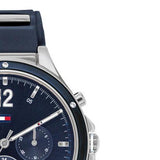 Tommy Hilfiger Eve Chronograph Quartz Blue Dial Blue Rubber Strap Watch For Women - 1782281 Authentic Buy Shop Now
