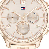 Tommy Hilfiger Harper Chronograph Quartz Rose Gold Dial Rose Gold Steel Strap Watch For Women - 1782224 Authentic Buy Shop Now