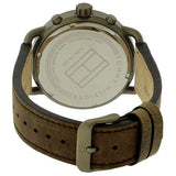 Tommy Hilfiger Briggs Chronograph Black Dial Brown Leather Strap Watch for Men - 1791425 Authentic Buy Shop Now
