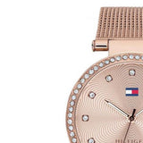 Tommy Hilfiger Lynn Quartz Rose Gold Dial Rose Gold Mesh Bracelet Watch For Women - 1781865 Authentic Buy Shop Now