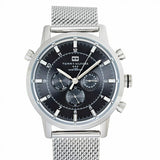 Tommy Hilfiger Harrison Quartz Grey Dial Silver Mesh Bracelet Watch for Men - 1790877 Authentic Buy Shop Now