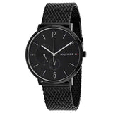 Tommy Hilfiger Brooklyn Black Dial Black Mesh Bracelet Watch for Men - 1791507 Authentic Buy Shop Now