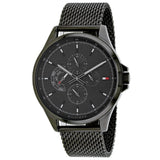 Tommy Hilfiger Shawn Chronograph Quartz Grey Dial Grey Mesh Bracelet Watch for Men - 1791613 Authentic Buy Shop Now