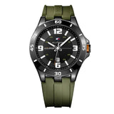 Tommy Hilfiger Drew Black Dial Green Rubber Strap Watch for Men - 1791065 Authentic Buy Shop Now