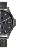 Tommy Hilfiger Shawn Chronograph Quartz Grey Dial Grey Mesh Bracelet Watch for Men - 1791613 Authentic Buy Shop Now