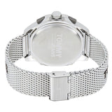 Tommy Hilfiger Digital Black Dial Silver Mesh Bracelet Watch For Men - 1791765 Authentic Buy Shop Now