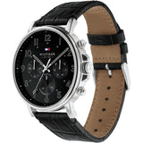 Tommy Hilfiger Daniel Black Dial Black Leather Strap Watch for Men - 1710381 Authentic Buy Shop Now