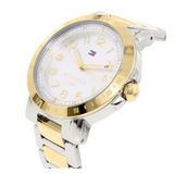 Tommy Hilfiger Damen Silver Dial Two Tone Steel Strap Watch for Women - 1781398 Authentic Buy Shop Now