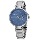 Tommy Hilfiger Angela Blue Dial Silver Steel Strap Watch for Women - 1782126 Authentic Buy Shop Now