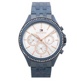 Tommy Hilfiger Ari Diamonds White Dial Blue Steel Strap Watch for Women - 1782003 Authentic Buy Shop Now