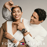 Tommy Hilfiger Daniel Chronograph Blue Dial Gold Steel Strap Watch for Men - 1710384 Authentic Buy Shop Now