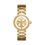 Tory Burch Reva Gold Dial Gold Steel Strap Watch for Women - TBW4025 Authentic Buy Shop Now