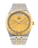 Tudor Royal Automatic Diamonds Gold Dial Two Tone Steel Strap Watch for Men - M28603-0006 Authentic Buy Shop Now