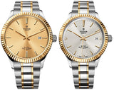 Tudor Style Automatic Gold Dial Two Tone Steel Strap Watch for Men - M12713-0001 Authentic Buy Shop Now