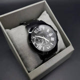 Guess Atlas Chronograph Black Dial Black Steel Strap Watch For Men - W0668G5 Authentic Buy Shop Now