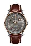 Breitling Navitimer Automatic 41 Grey Dial Brown Leather Strap Watch for Men - U17326121M1P1 Authentic Buy Shop Now