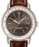 Breitling Navitimer Automatic 41 Grey Dial Brown Leather Strap Watch for Men - U17326121M1P1 Authentic Buy Shop Now
