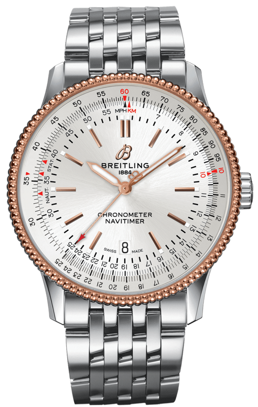 Breitling Navitimer Automatic 41mm White Dial Silver Stainless Steel Mens Watch - U17326211G1A1 Authentic Buy Shop Now