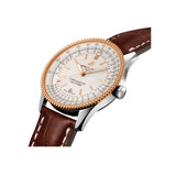 Breitling Navitimer Automatic 41mm White Dial Brown Leather Strap Mens Watch - U17326241G1P1 Authentic Buy Shop Now